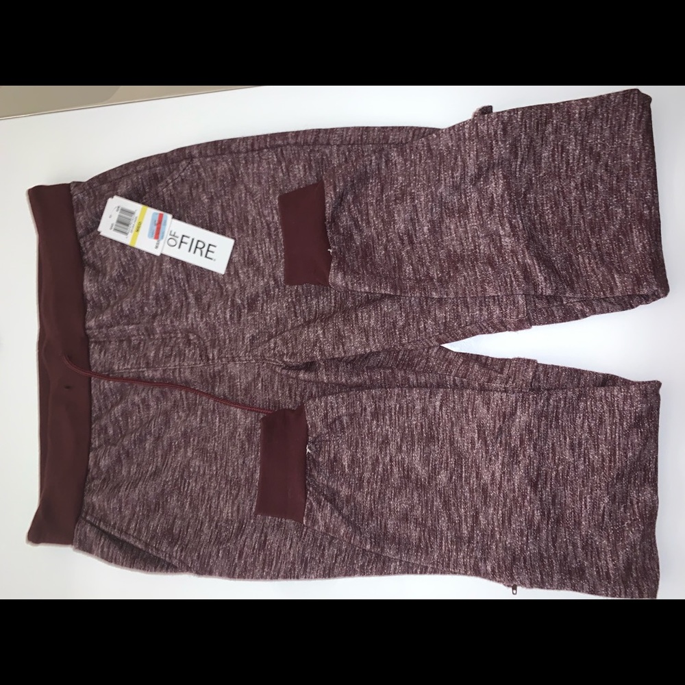 Red maroon sweatpants